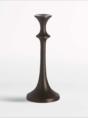 Crate&Barrel Emmett Bronze Taper Candle Holder single